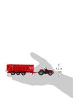 Siku 1844 MF met 3-assige aanhanger 1:87 - thumbnail