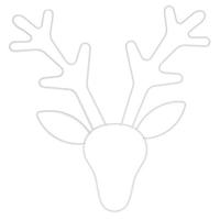 Mode ijzeren herten hoofd muursteun speelgoed baby meisje kamer decoratie spullen (wit) - thumbnail