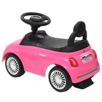 VidaXL Loopauto fiat 500 roze - thumbnail