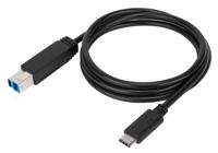 Targus 0.15M USB-C naar USB-A 5 Gbps adapterkabel, zwart (ACC923USX) USB-C naar USB-B Zwart - thumbnail