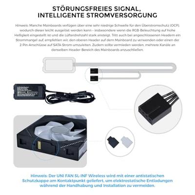 Lian Li UNI FAN SL-INF PC-ventilator Wit