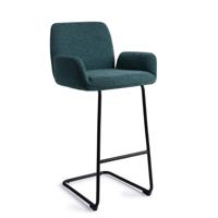 Jesper Home Barkruk 'Misaki' Arch Black, kleur Merry Mermaid (zithoogte 76cm) - thumbnail