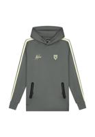 Malelions Sport Academy Hoodie MS2-AW23-11-225 Grijs / Lime Groen-L maat L - thumbnail