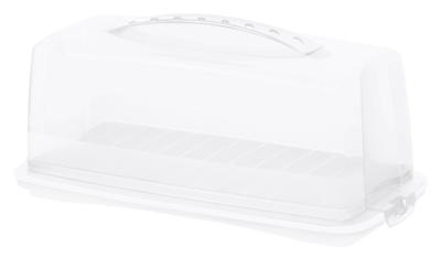 Rotho Fresh Cakedoos Rechthoek 36x16.5x16.5 cm Wit/Transparant