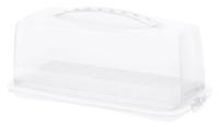 Rotho Fresh Cakedoos Rechthoek 36x16.5x16.5 cm Wit/Transparant - thumbnail