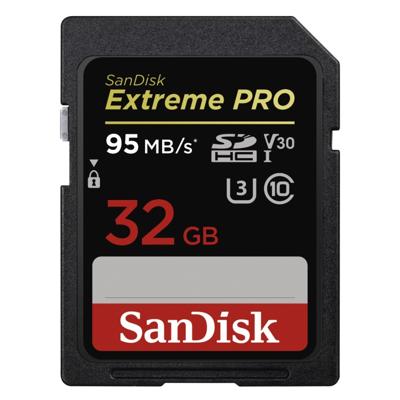 Sandisk SDHC geheugenkaart - 32GB - ExtremePro - U3