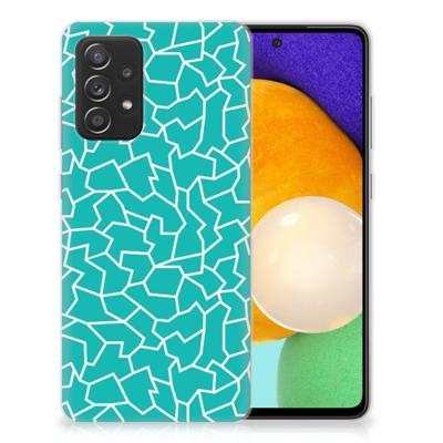 Samsung Galaxy A52 (5G/4G) | Hoesje maken | Cracks Blue
