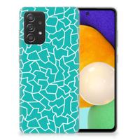 Samsung Galaxy A52 (5G/4G) | Hoesje maken | Cracks Blue - thumbnail