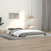 Bedframe massief grenenhout wit 100x200 cm - thumbnail