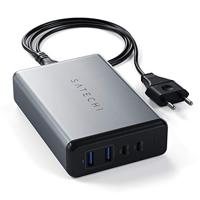 SATECHI 108W USB-C PD Desktop Oplader - 2 USB-C PD & 2 USB-A Poorten - Voor M2/ M1 Macbook Pro/Air, M2/ M1 iPad Pro/Air, iPhone 14 Pro Max/14 Pro/14 Plus (Vs), iPhone 15 Pro Max/15 Pro/15/15 Plus - thumbnail