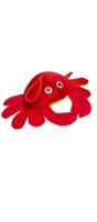 LG Imports knuffel krab 15 cm pluche rood - thumbnail