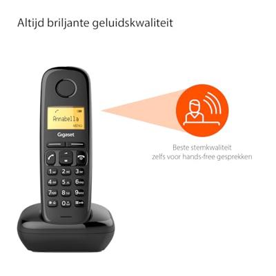 Gigaset A270 Trio Huistelefoon Zwart