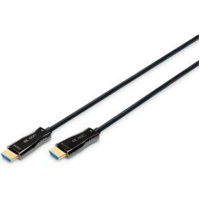 Digitus AK-330125-300-S HDMI-kabel HDMI / Glasvezel Aansluitkabel HDMI-A-stekker, HDMI-A-stekker 30.00 m Zwart 4K UHD