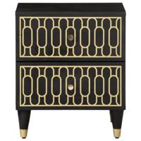 Nachtkastjes 2 st 40x33x46 cm massief mangohout - thumbnail