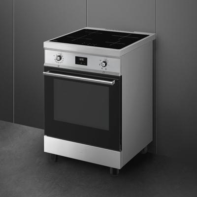 Smeg C6IMXT2 Inductie fornuis Grijs