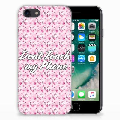 iPhone SE 2022 | SE 2020 | 8 | 7 Silicone-hoesje Flowers Pink DTMP iPhone SE 2022 | SE 2020 | 8 | 7 Silicone-hoesje Flowers Pink DTMP