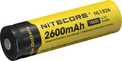 Nitecore 18650 li-ion NL1826 2600mAh
