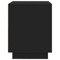 Nachtkastjes 2 st 44x35x45 cm bewerkt hout zwart - thumbnail