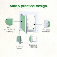 VidaXL Toegangs paneel groen en zilver 25 x 35 cm - thumbnail