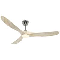 CasaFan ECO GENUINO-L 152 BN-NT Plafondventilator 16.5 W (Ø x h) 1520 mm x 340 mm Chroom Met afstandsbediening, Met wintermodus - thumbnail
