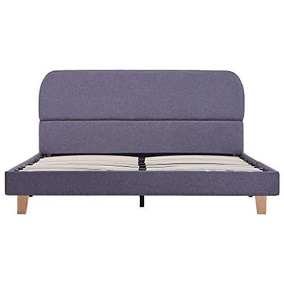 VidaXL Bedframe stof lichtgrijs 140x200 cm