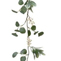 Guirlande met witte bessen 150x7x3cm - thumbnail