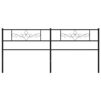 Hoofdbord 193 cm metaal zwart - thumbnail