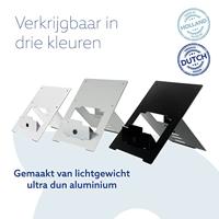 R-Go Riser Flexibel laptopstandaard, zilver - thumbnail
