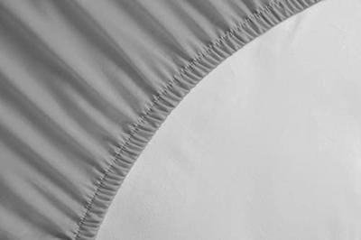 Hoeslaken - HOME LINGE PASSION - HP71765 - 140 x 190 cm + muts 30 cm - Microvezel - 82 g - Lichtgrijs