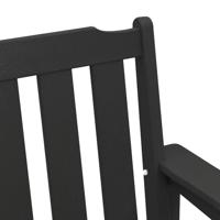 Tuinbank met kussen Zwart 120 x 59 x 88cm Kunststof - thumbnail