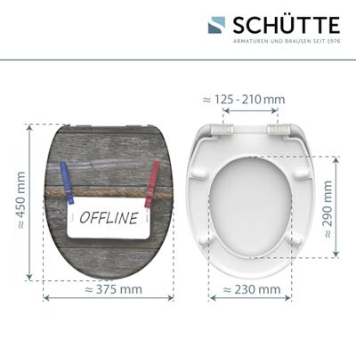 Schutte Duroplast WC-bril OFFLINE met soft-close
 82157 - thumbnail