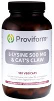 Proviform L-Lysine 500mg & cat's claw 180 Vegetarische capsules - thumbnail