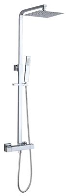 Twenty eco thermostatische regendoucheset opbouw vierkant chroom