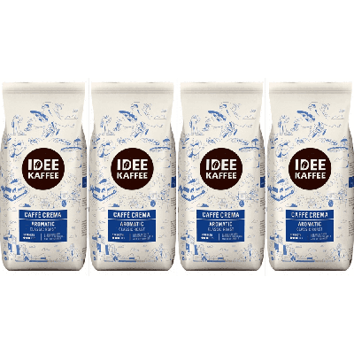 Idee Kaffee Caffè Crema Aromatic - koffiebonen - 4 x 1 kilo