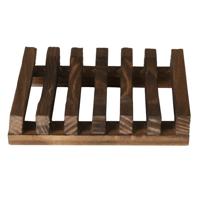 Happysoaps Shampoo bar/zeep houder van donker hout 1 Stuks - thumbnail