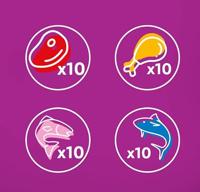 WHISKAS Mix Favourites in jelly - nat kattenvoer - 40x85 g - thumbnail