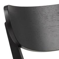 Lisomme Jade Houten Eetkamerstoel Zwart - thumbnail