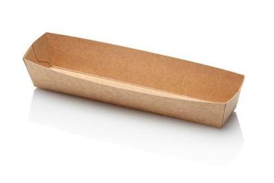 TakeAware Frikandelbakjes a16 kraft/wit bio (400 stuks)