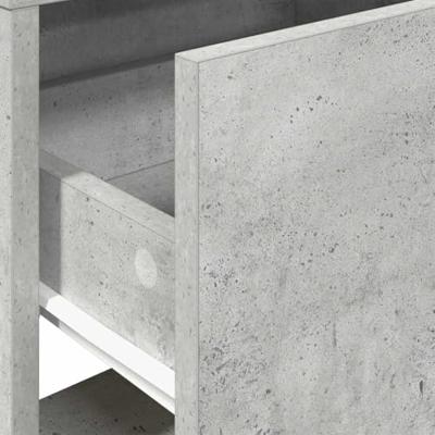 Nachtkastje met lade 51x31x47 cm betongrijs Nachtkastje met lade 51x31x47 cm betongrijs