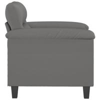Fauteuil 60 cm microvezelstof donkergrijs - thumbnail