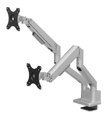 Neomounts ds70-250sl2 desk monitor arm, clamp/grommet, 17" - 35", height adjust