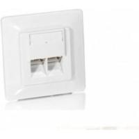 Equip 125725 RJ-45 Cat5e wandcontactdoos inbouw wit - thumbnail