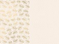 Set 2 rollen Inpakpapier Metallic Roze/Goud Bladeren en Stippen - thumbnail