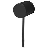 Hangend Mengkraan Hendel Sapho Solaris Mat Zwart - thumbnail