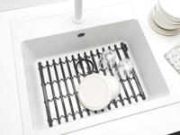 Brabantia gootsteen mat 30x30 cm dark grey - thumbnail