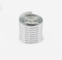 Mozaieksteentjes Folia zilver zelfklevend 5x5mm - thumbnail