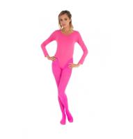 Bodysuit Roze Met Lange Mouwen Elastisch - thumbnail