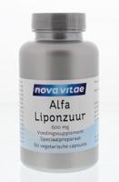 Nova Vitae Alfa liponzuur 600 mg 60 Capsules - thumbnail