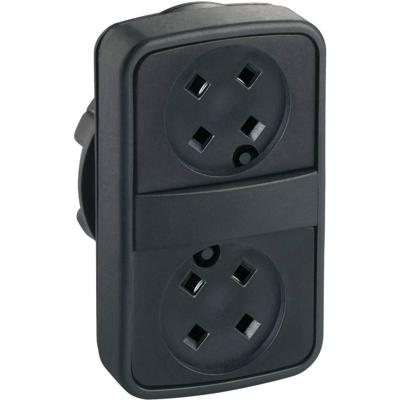 Schneider Electric ZB5AA79 ZB5AA79 Dubbele drukknop 2 knoppen Druk-ontgrendeling 1 stuk(s)