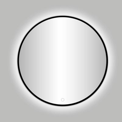 Best Design Badkamerspiegel Venetië Nero LED Verlichting 120 cm Rond Mat Zwart